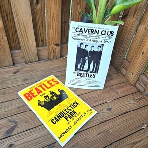 The Beatles Vintage Concert Promo Signs